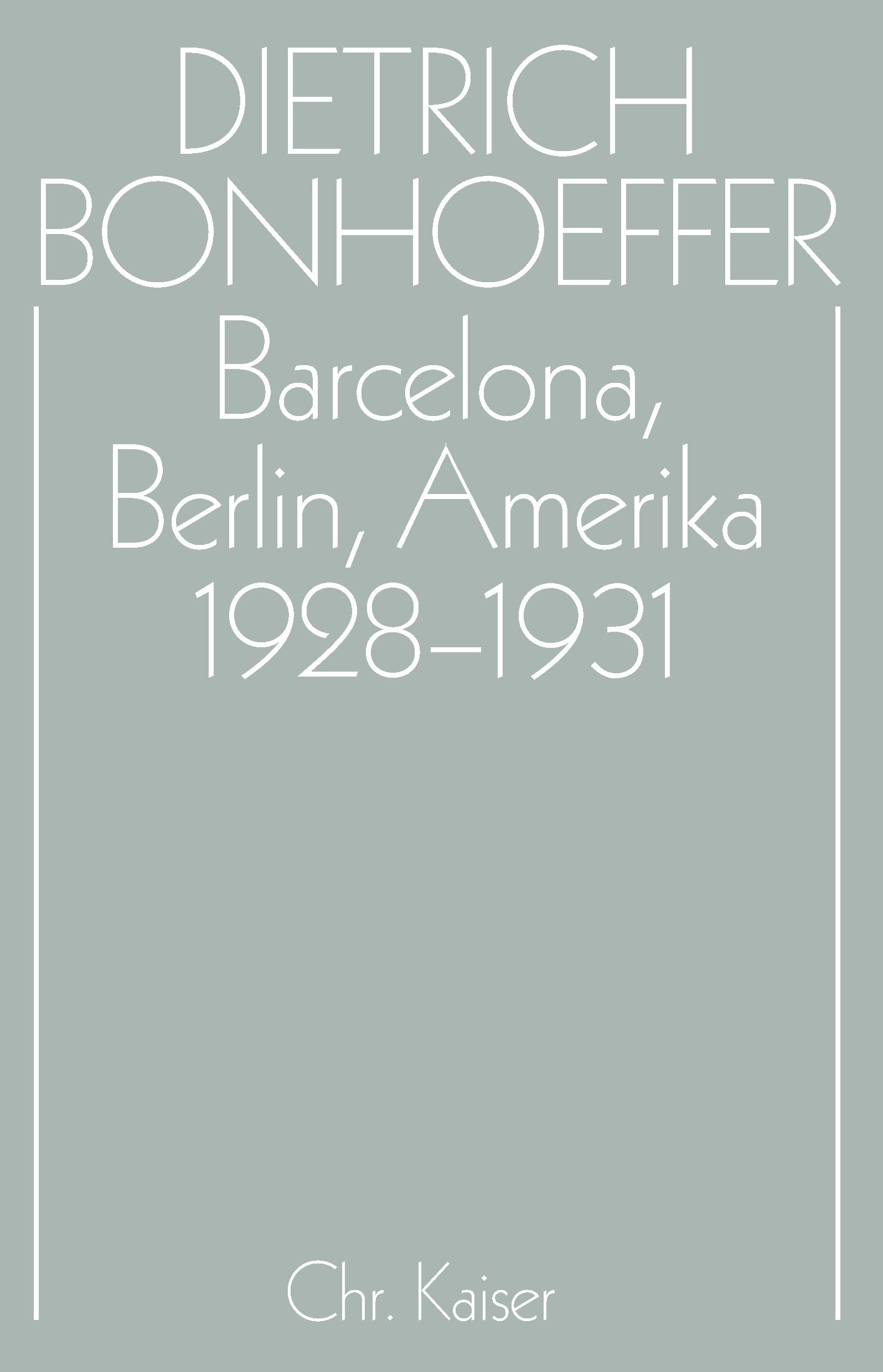 Barcelona, Berlin, Amerika 1928-1931