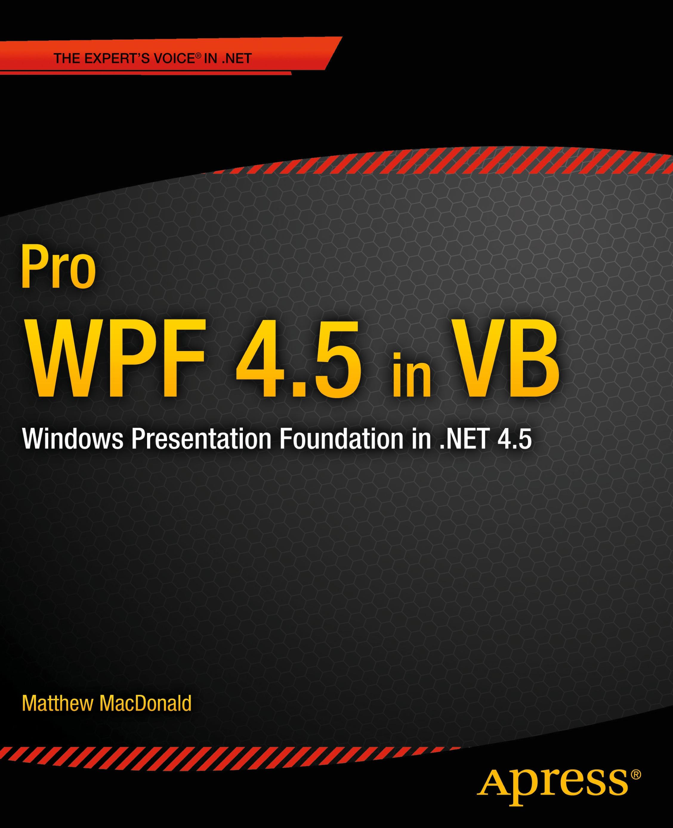 Pro Wpf 4.5 in VB