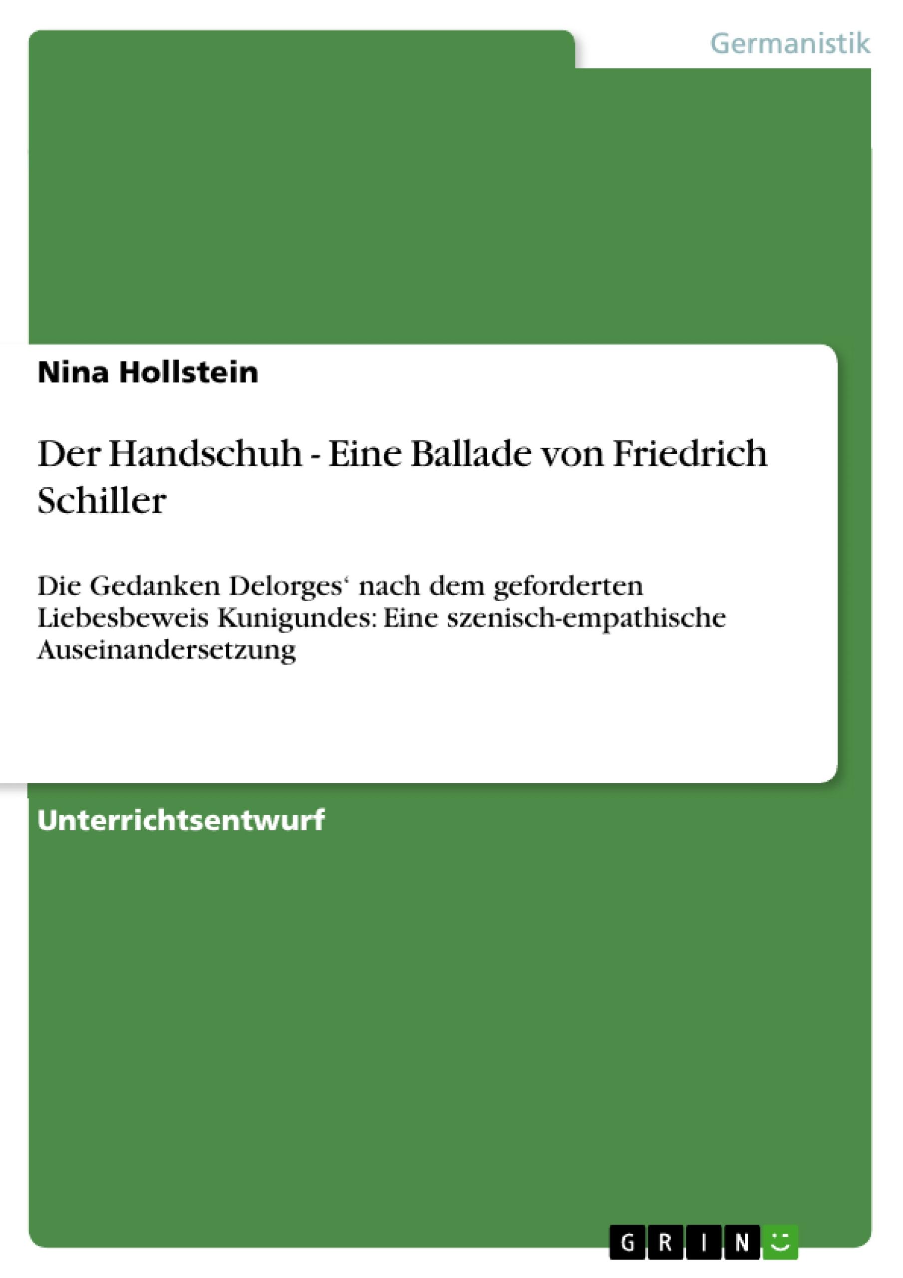 Der Handschuh - Eine Ballade von Friedrich Schiller