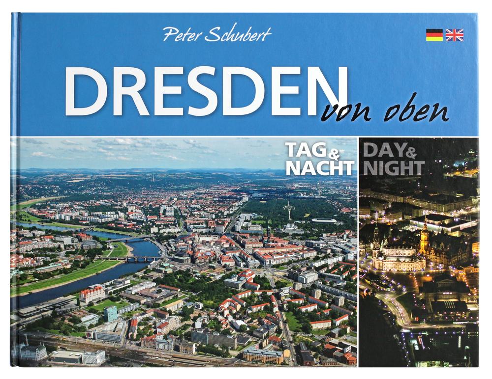 Dresden von oben - Tag und Nacht