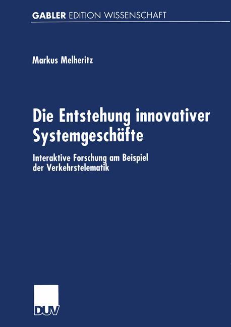 Die Entstehung innovativer Systemgeschäfte