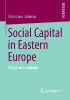 Social Capital in Eastern Europe