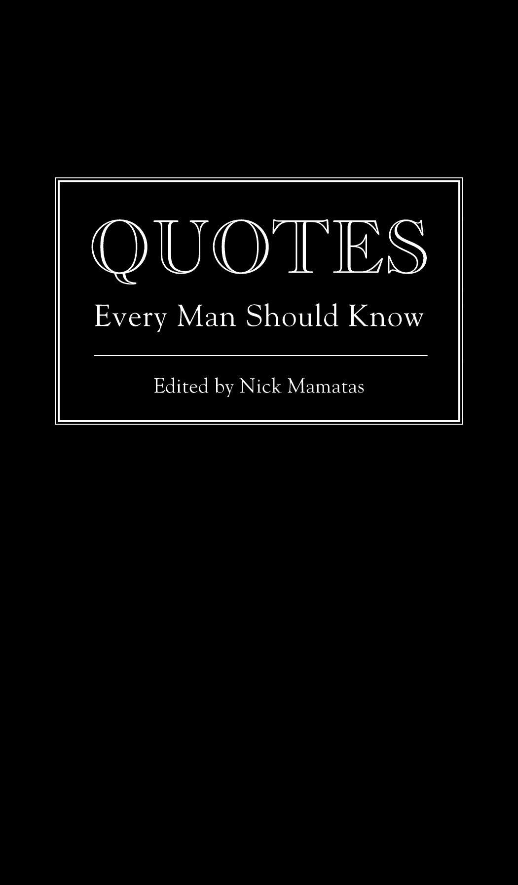 Quotes Every Man Should Know