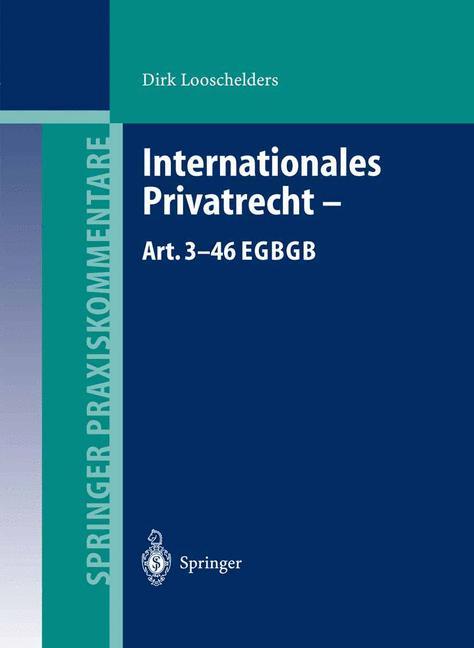 Internationales Privatrecht ¿ Art. 3¿46 EGBGB