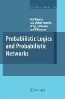 Probabilistic Logics and Probabilistic Networks