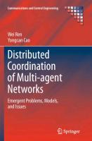 Distributed Coordination of Multi-agent Networks