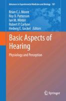 Basic Aspects of Hearing