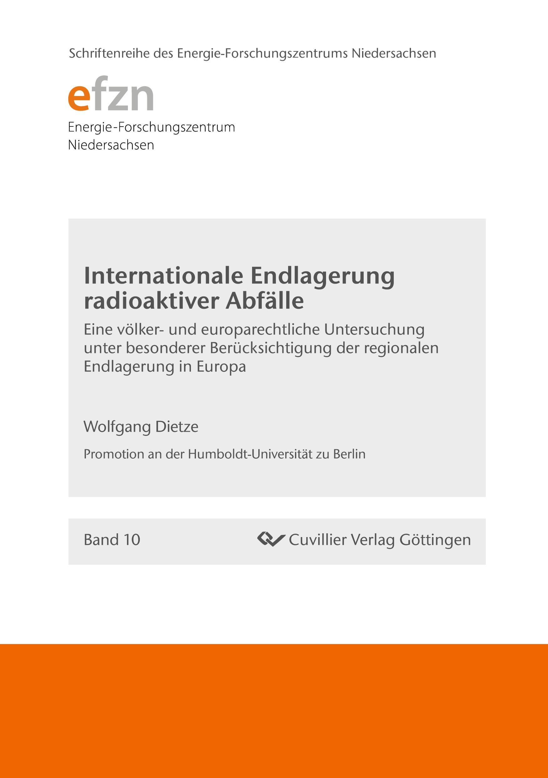 Internationale Endlagerung radioaktiver Abfälle