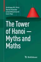 The Tower of Hanoi ¿ Myths and Maths