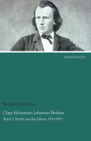 Clara Schumann Johannes Brahms