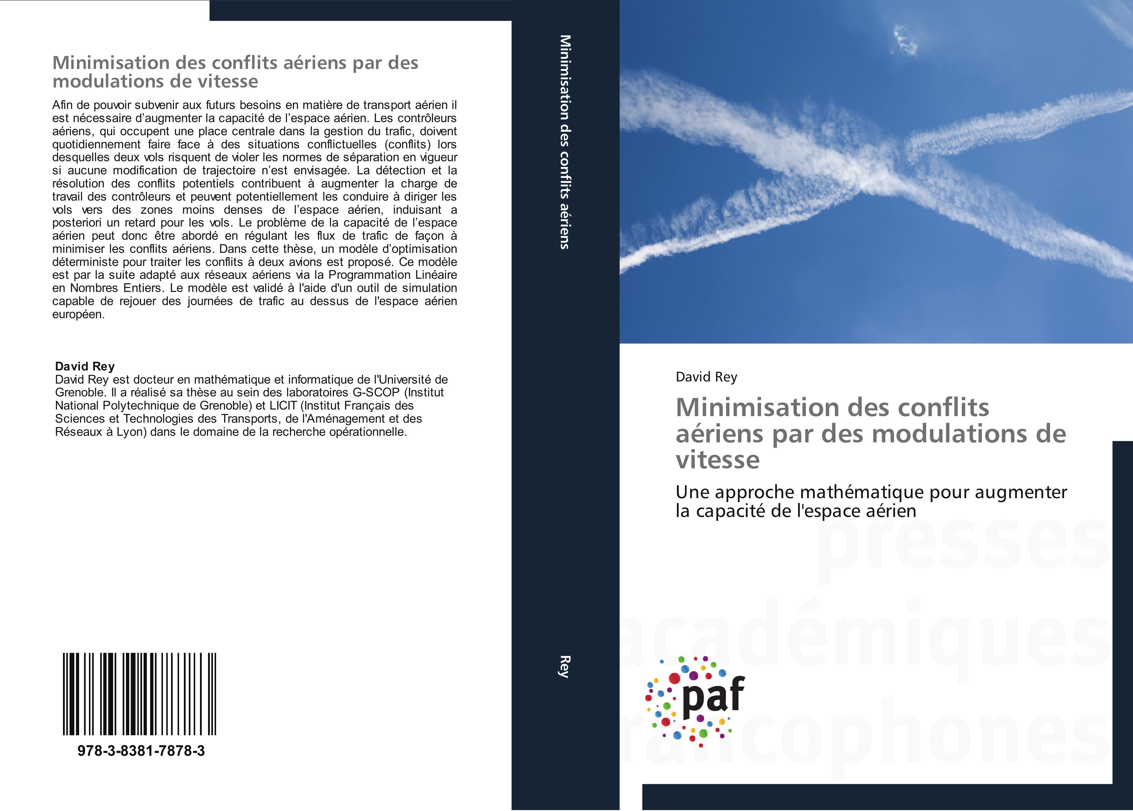 Minimisation des conflits aériens par des modulations de vitesse