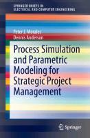 Process Simulation and Parametric Modeling for Strategic Project Management