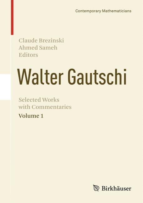 Walter Gautschi, Volume 1