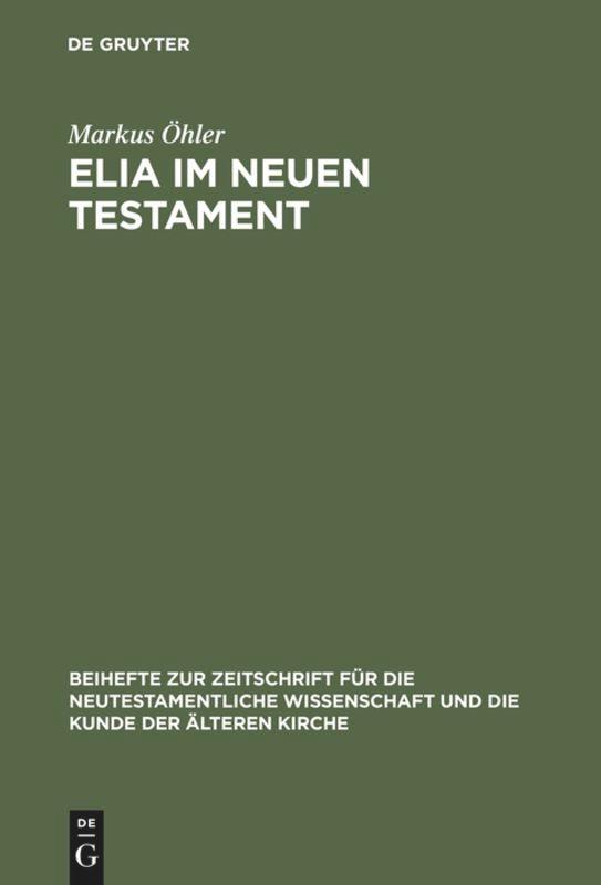 Elia im Neuen Testament