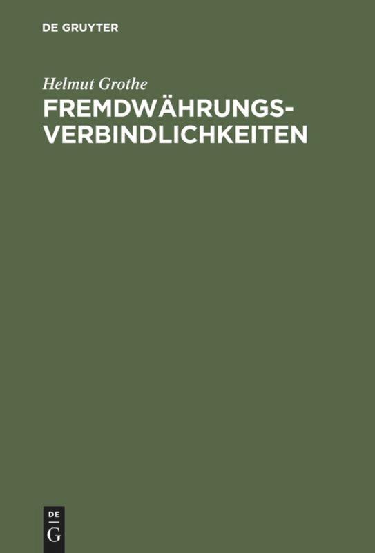 Fremdwährungsverbindlichkeiten