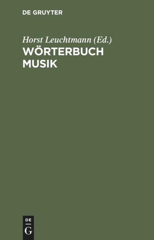 Wörterbuch Musik