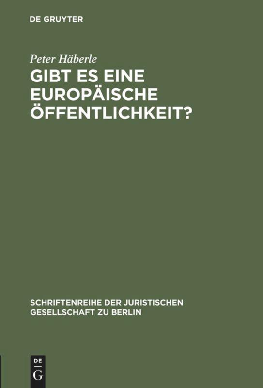 Gibt es eine europäische Öffentlichkeit?