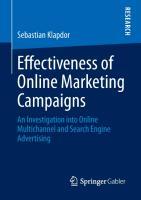 Effectiveness of Online Marketing Campaigns