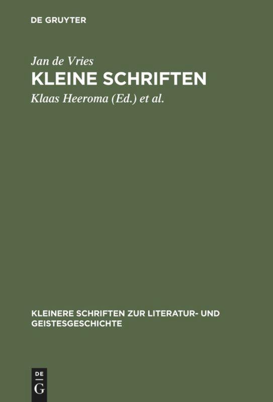 Kleine Schriften