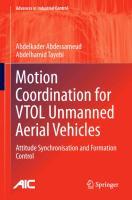 Motion Coordination for VTOL Unmanned Aerial Vehicles