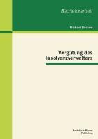 Vergütung des Insolvenzverwalters