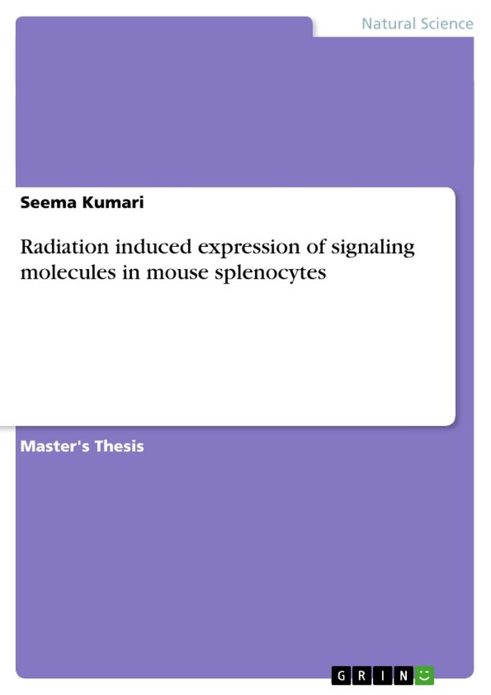 Radiation induced expression of signaling molecules in mouse splenocytes