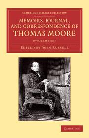 Memoirs, Journal, and Correspondence of Thomas Moore 8 Volume Set