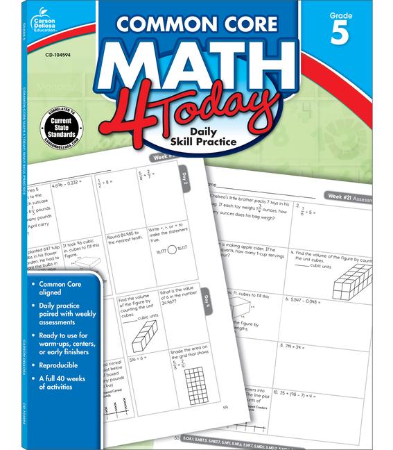 Common Core Math 4 Today, Grade 5