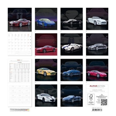 Sports Cars 2014 Broschürenkalender