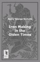 Iron Making in the Olden Times