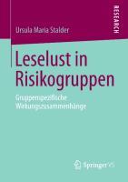 Leselust in Risikogruppen