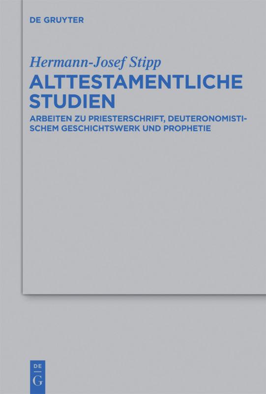 Alttestamentliche Studien