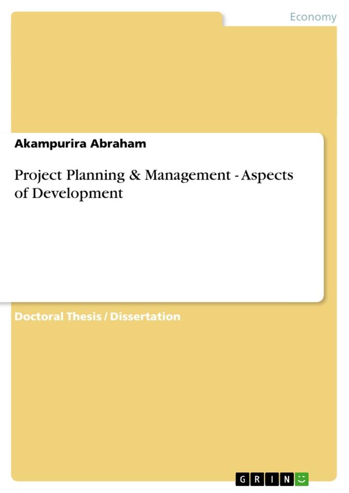 Project Planning & Management - Aspects of Development