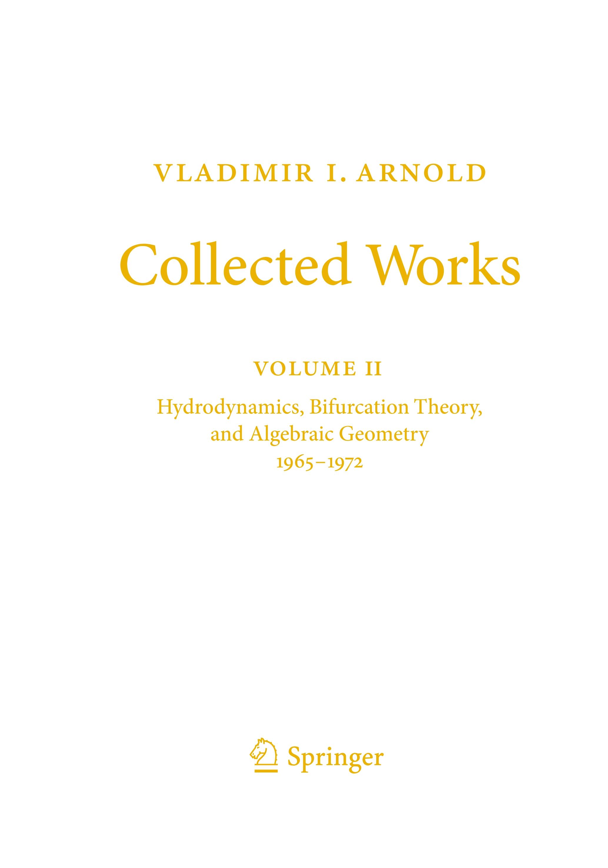 Vladimir I. Arnold - Collected Works