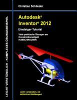 Autodesk Inventor 2012 - Einsteiger-Tutorial