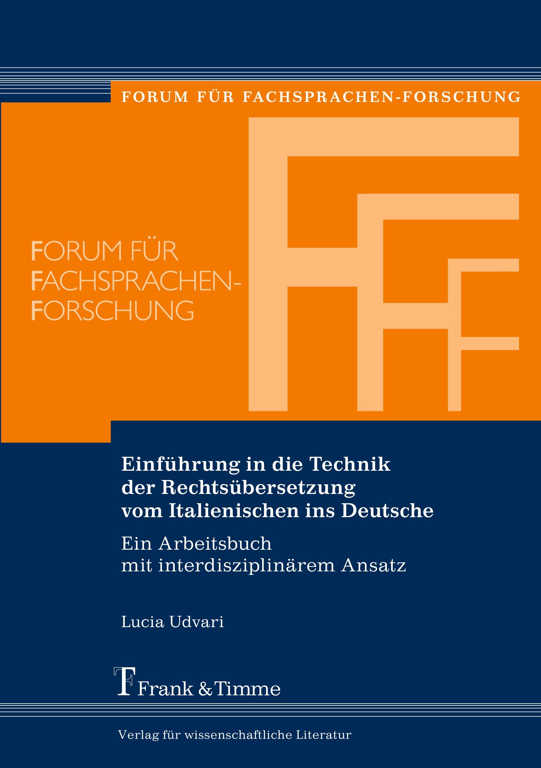 Einführung in die Technik der Rechtsübersetzung vom Italienischen ins Deutsche