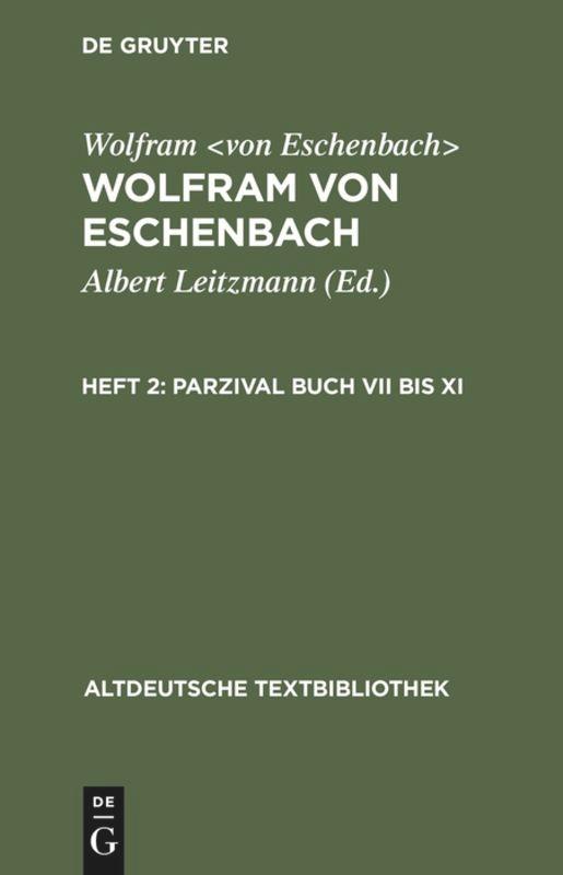 Parzival Buch VII bis XI