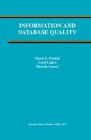 Information and Database Quality