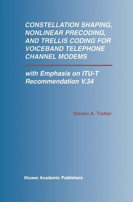 Constellation Shaping, Nonlinear Precoding, and Trellis Coding for Voiceband Telephone Channel Modems