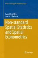 Non-standard Spatial Statistics and Spatial Econometrics