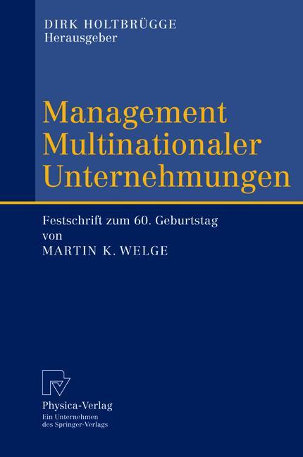 Management Multinationaler Unternehmungen