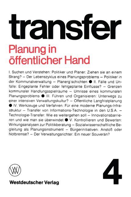 Planung in öffentlicher Hand