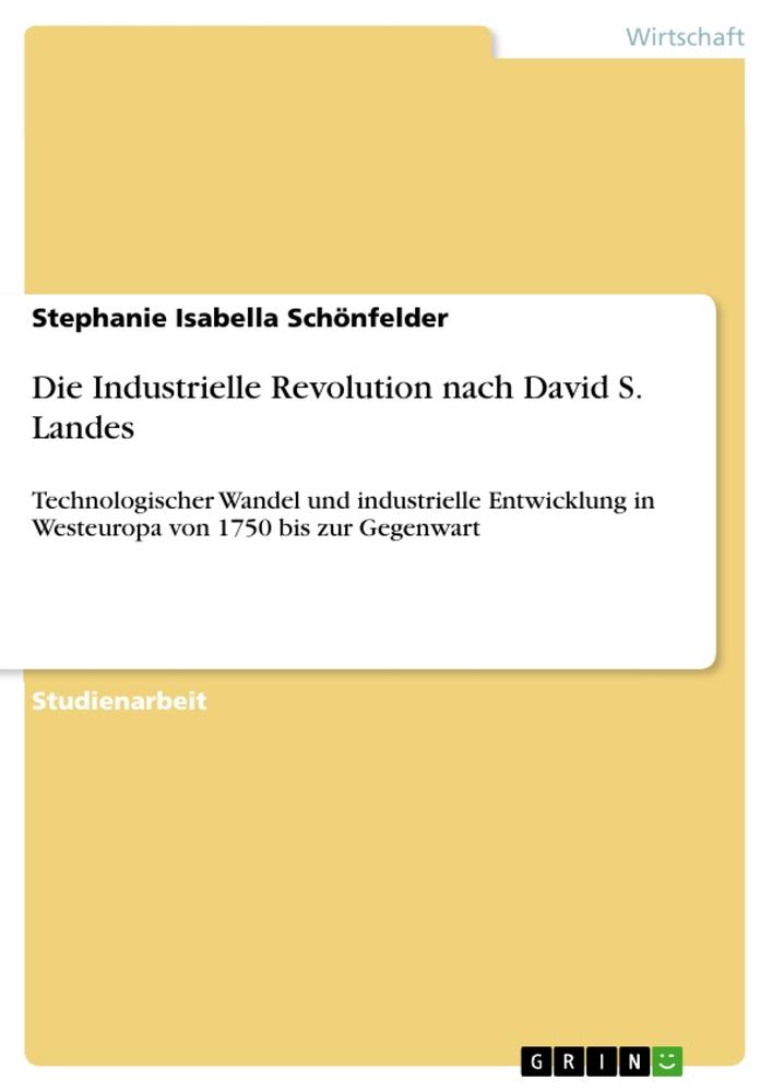 Die Industrielle Revolution nach David S. Landes