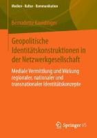 Geopolitische Identitätskonstruktionen in der Netzwerkgesellschaft