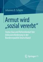 Armut wird ¿sozial vererbt¿