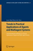 Trends in Practical Applications of Agents and Multiagent Systems