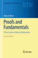 Proofs and Fundamentals