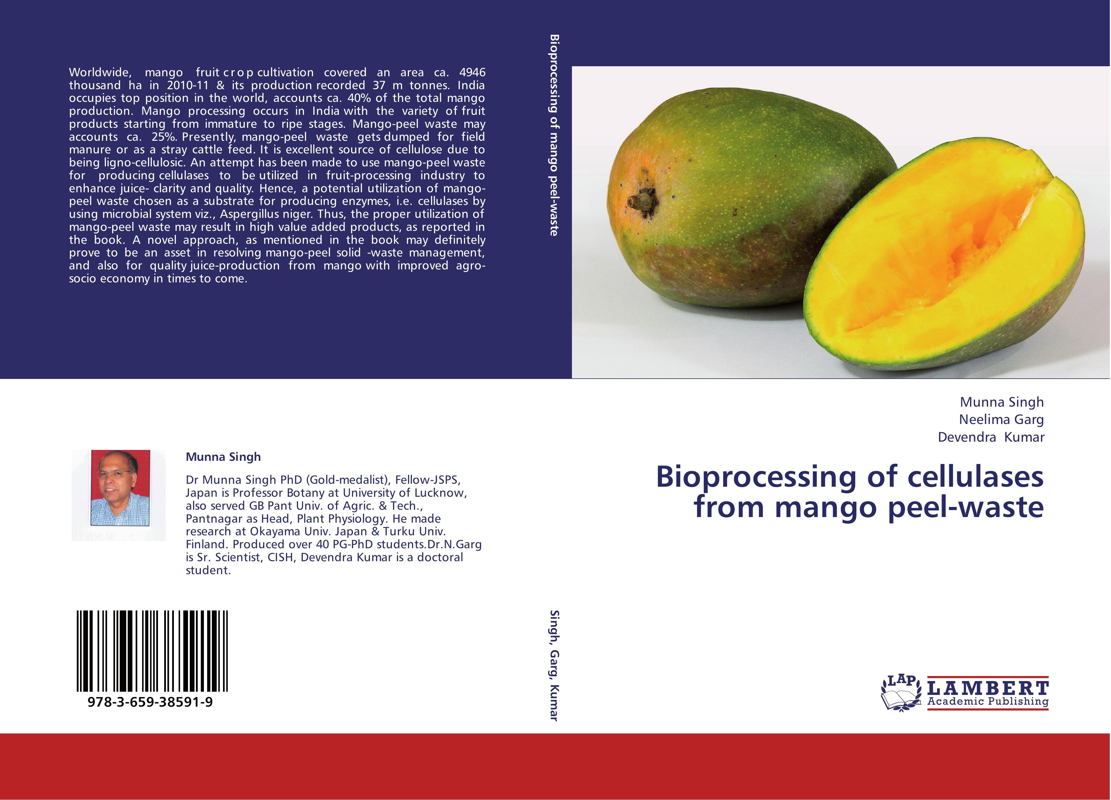 Bioprocessing of cellulases from mango peel-waste