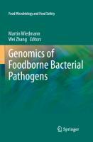 Genomics of Foodborne Bacterial Pathogens