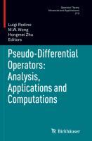 Pseudo-Differential Operators: Analysis, Applications and Computations